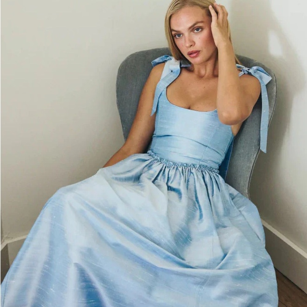 MARIE DRESS IN POWDER BLUE